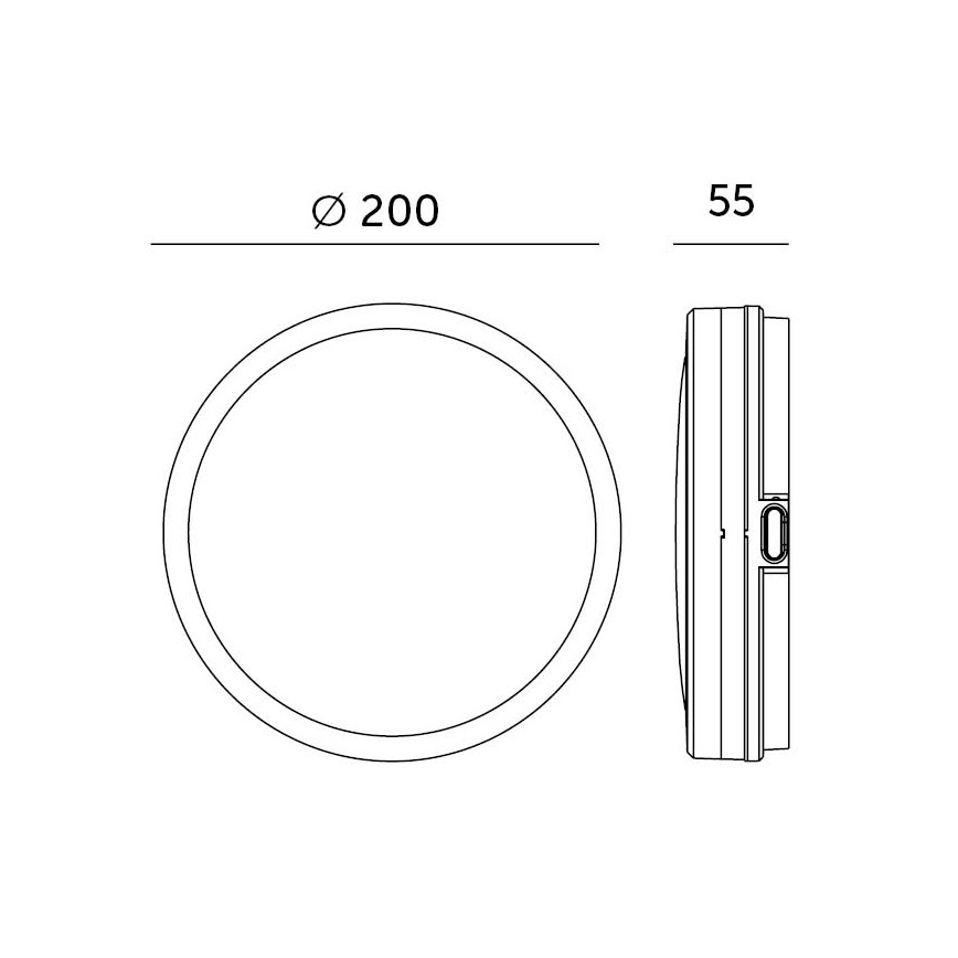 LED Koupelnové stropní svítidlo se senzorem LED/12W/230V 3000/4000/6500K IP65 pr. 20 cm bílá + dálkové ovládání