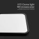 LED Koupelnové stropní svítidlo se senzorem LED/18W/230V 4000K IP44 černá + dálkové ovládání