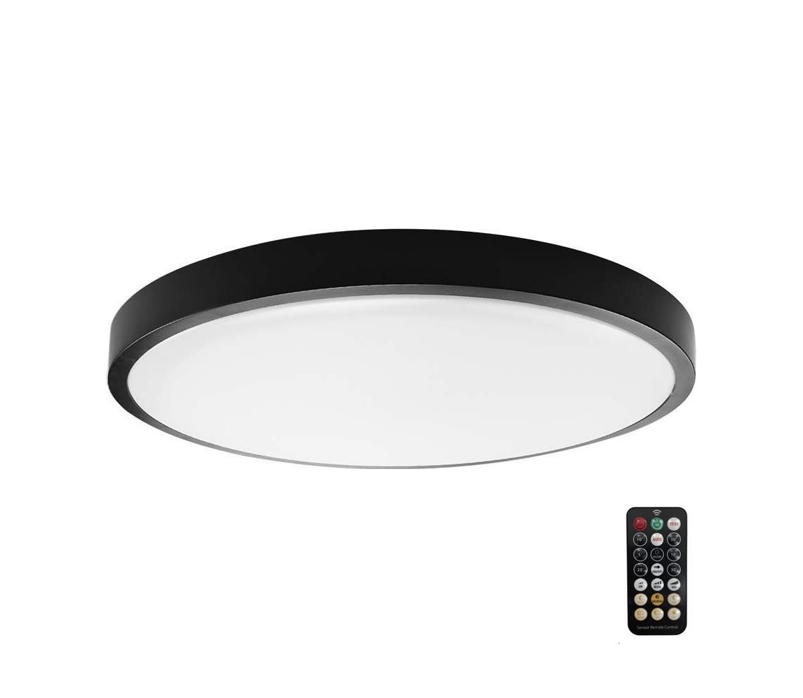 V-Tac LED Koupelnové stropní svítidlo se senzorem LED/24W/230V 4000K IP44 černá VT1671