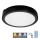 LED Koupelnové stropní svítidlo se senzorem NAIROS LED/24W/230V IP65 3000/4000/6500K pr. 30 cm černá + dálkové ovládání