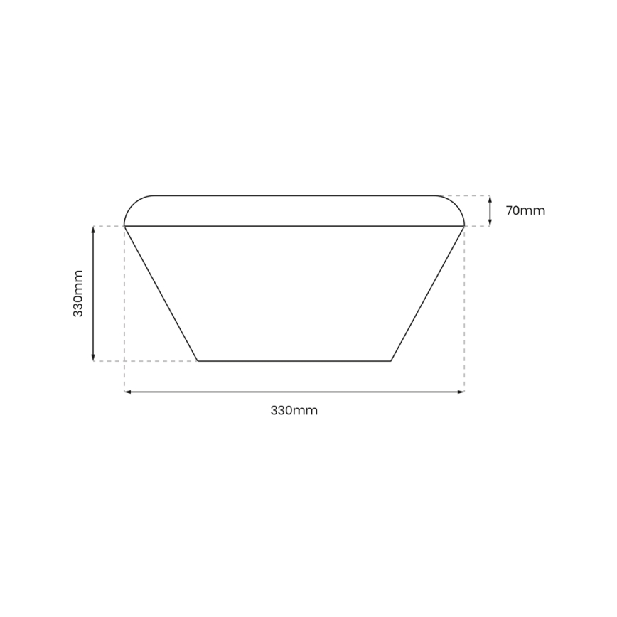LED Koupelnové stropní svítidlo se senzorem NEMO LED/16W/230V IP44 černá