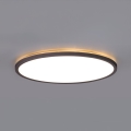LED Koupelnové svítidlo se senzorem pohybu a soumraku NIVERA LED/12W/230V IP54 3000/4000/6000K pr. 22,5 cm černá + dálkové ovládání