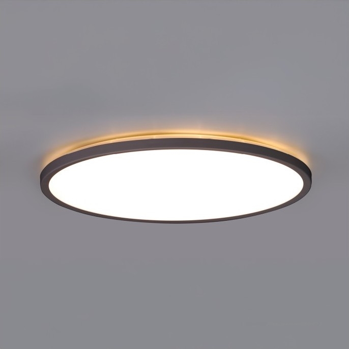 LED Koupelnové svítidlo se senzorem pohybu a soumraku NIVERA LED/12W/230V IP54 3000/4000/6000K pr. 22,5 cm černá + dálkové ovládání