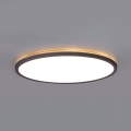 LED Koupelnové svítidlo se senzorem pohybu a soumraku NIVERA LED/24W/230V IP54 3000/4000/6000K pr. 30 cm černá + dálkové ovládání