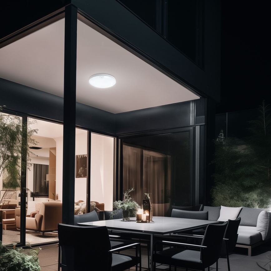 LED Koupelnové nástěnné svítidlo se senzorem pohybu NYMPHEA PROXI LED/18W/230V IP54 3000K