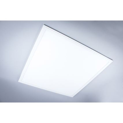 LED Koupelnový přisazený panel LED/40W/230V 4000K 59,5x59,5 cm IP65 bílá