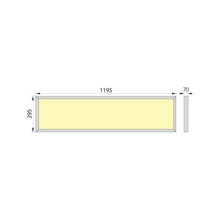 LED Koupelnový přisazený panel OREGA N LINX 120 LED/50W/230V 4000K IP44