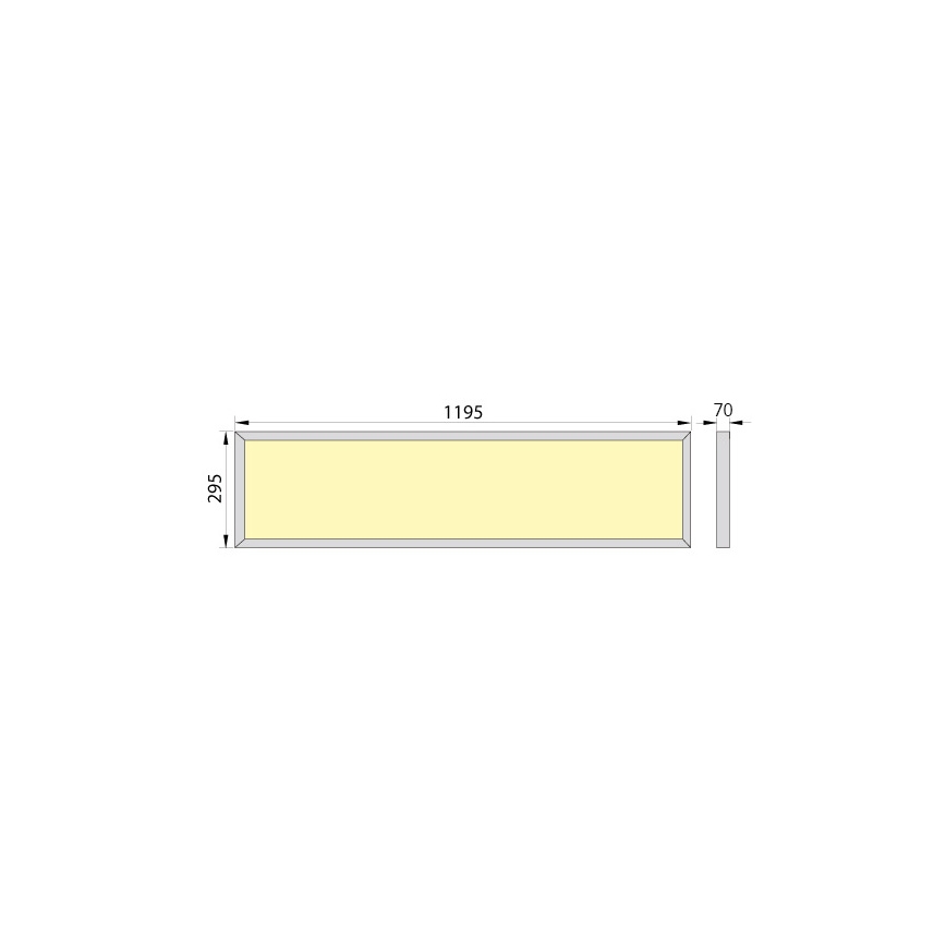 LED Koupelnový přisazený panel OREGA N LINX 120 LED/50W/230V 4000K IP44