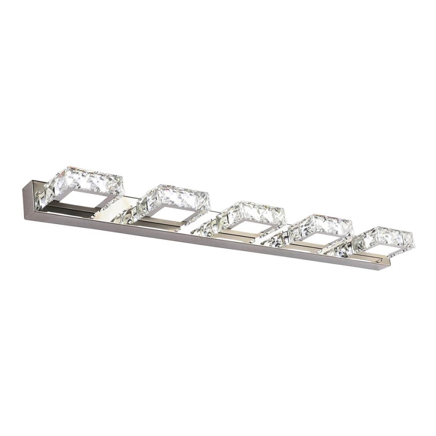 LED Křišťálové nástěnné svítidlo ROMANCE 5xLED/3W/230V lesklý chrom