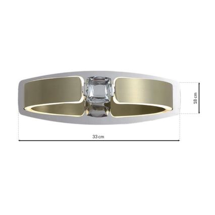 LED Křišťálové nástěnné svítidlo SIRIUS LED/12W/230V