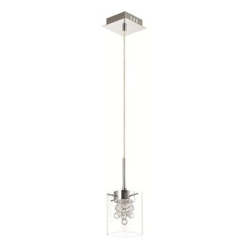 LED Křišťálový lustr na lanku BLUE SKY 1xLED/7W/230V