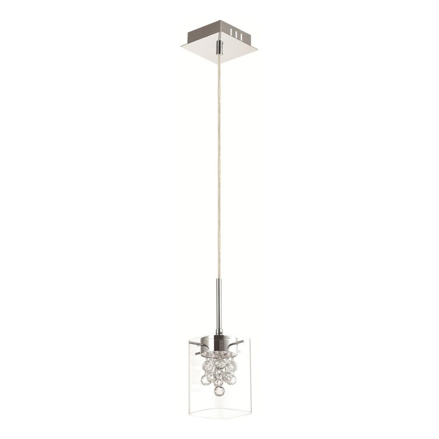 LED Křišťálový lustr na lanku BLUE SKY 1xLED/7W/230V