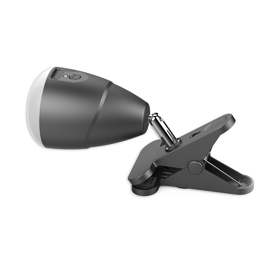 LED Lampička KLIP s USB nabíjením LED/5W/5V 4000K