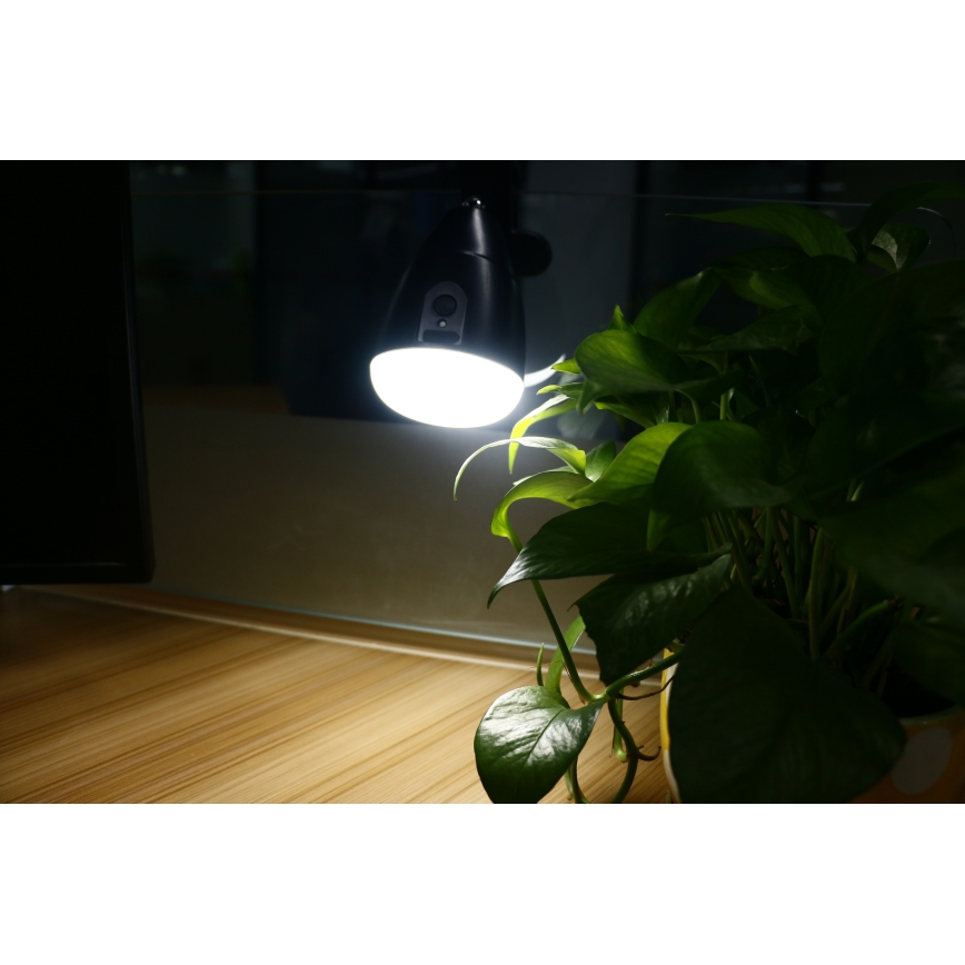 LED Lampička KLIP s USB nabíjením LED/5W/5V 4000K