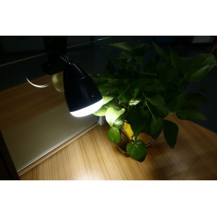 LED Lampička KLIP s USB nabíjením LED/5W/5V 4000K