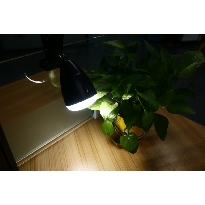 LED Lampička KLIP s USB nabíjením LED/5W/5V 4000K