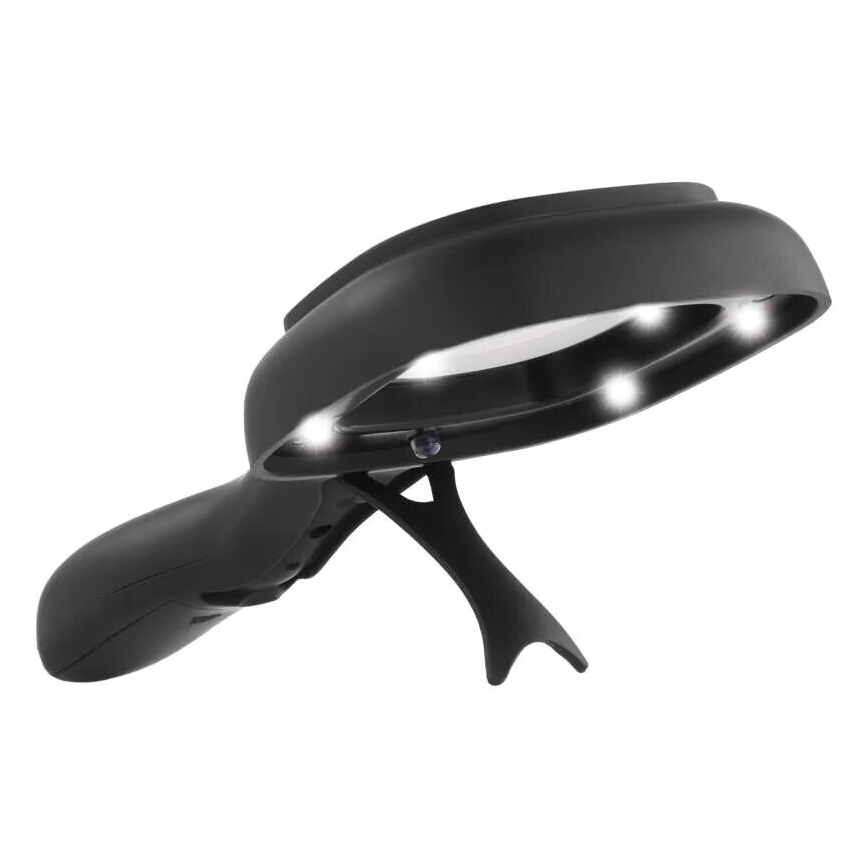 LED Lupa 2,5xZOOM s podsvícením a UV světlem LED/UV/2xAAA