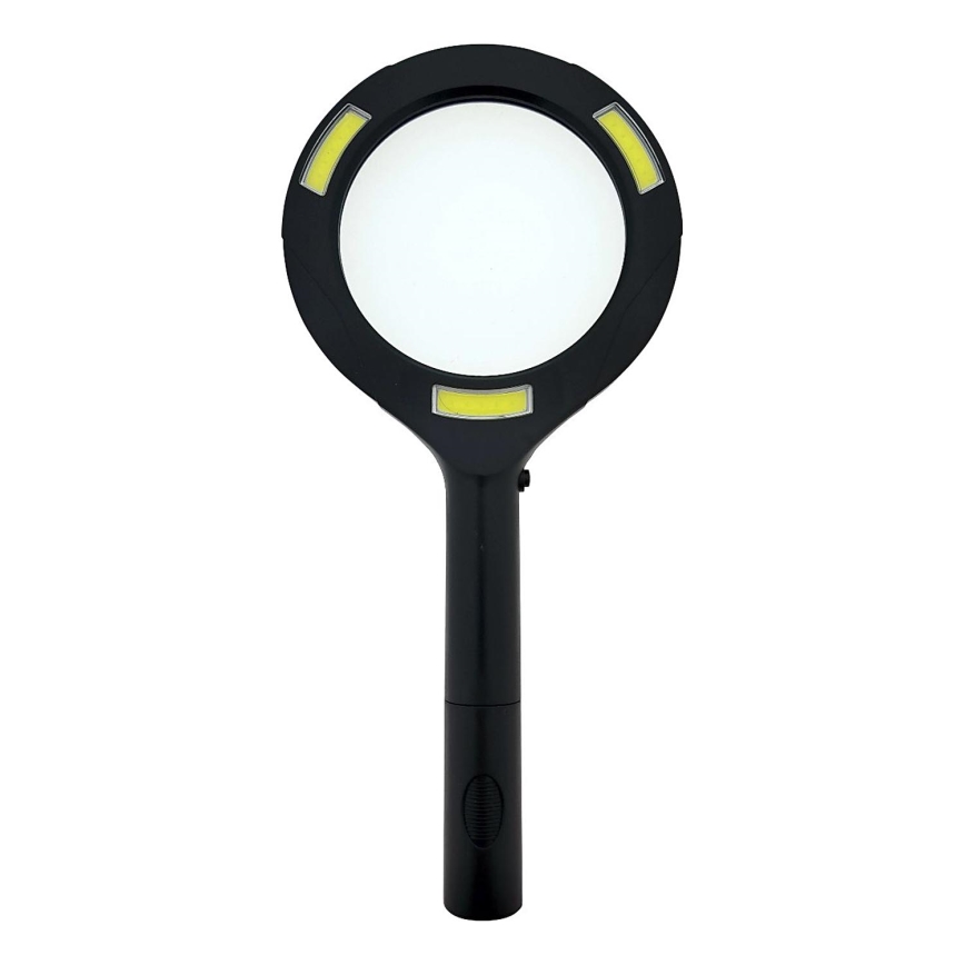 LED Lupa 3×ZOOM s podsvícením LED/3W/2xAA IP22