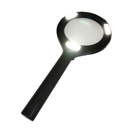 LED Lupa 3×ZOOM s podsvícením LED/3W/2xAA IP22