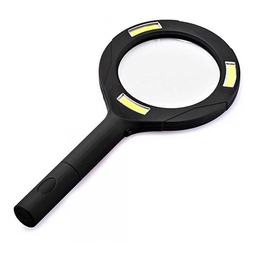LED Lupa 5×ZOOM s podsvícením LED/3W/2xAA IP44