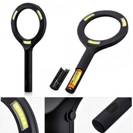 LED Lupa 5×ZOOM s podsvícením LED/3W/2xAA IP44
