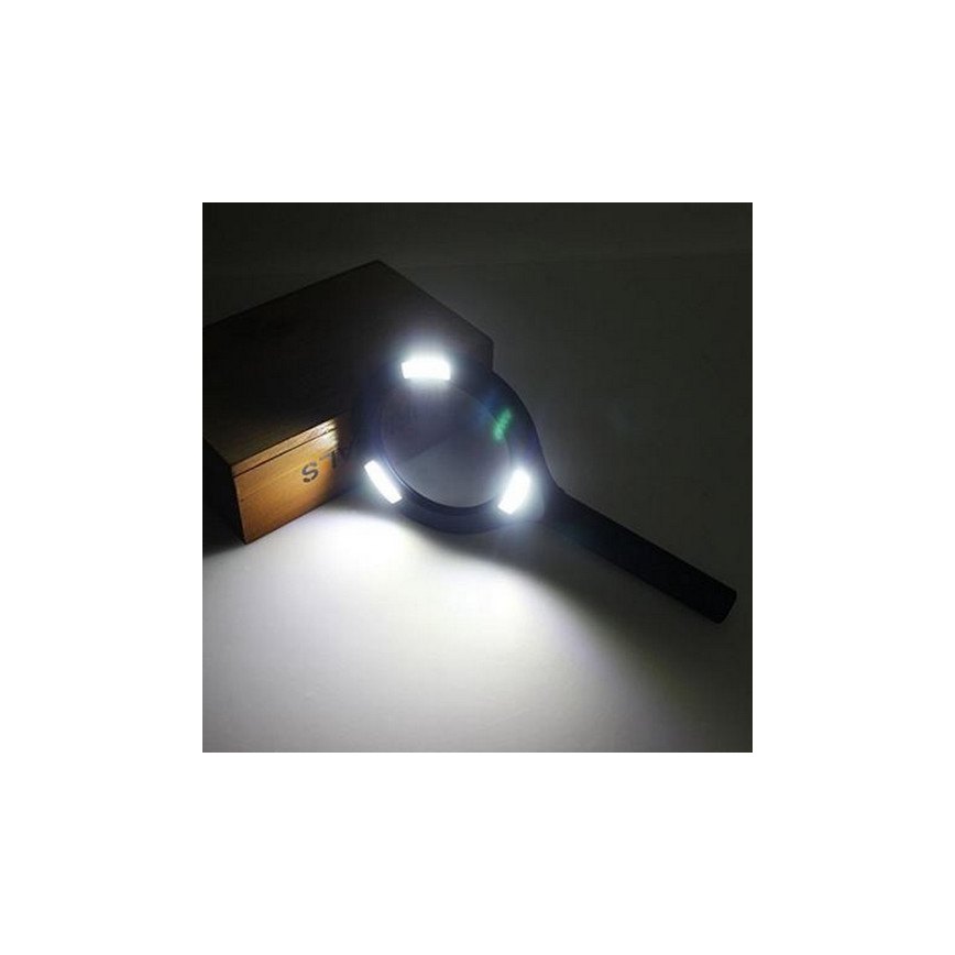 LED Lupa 5×ZOOM s podsvícením LED/3W/2xAA IP44