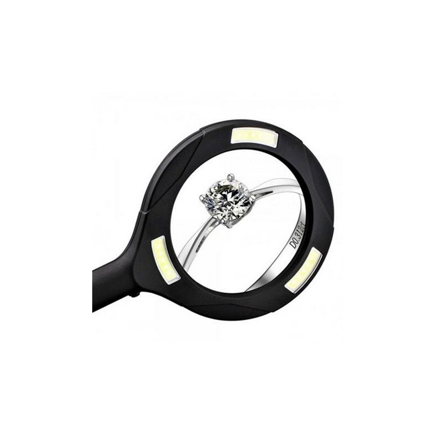LED Lupa 5×ZOOM s podsvícením LED/3W/2xAA IP44
