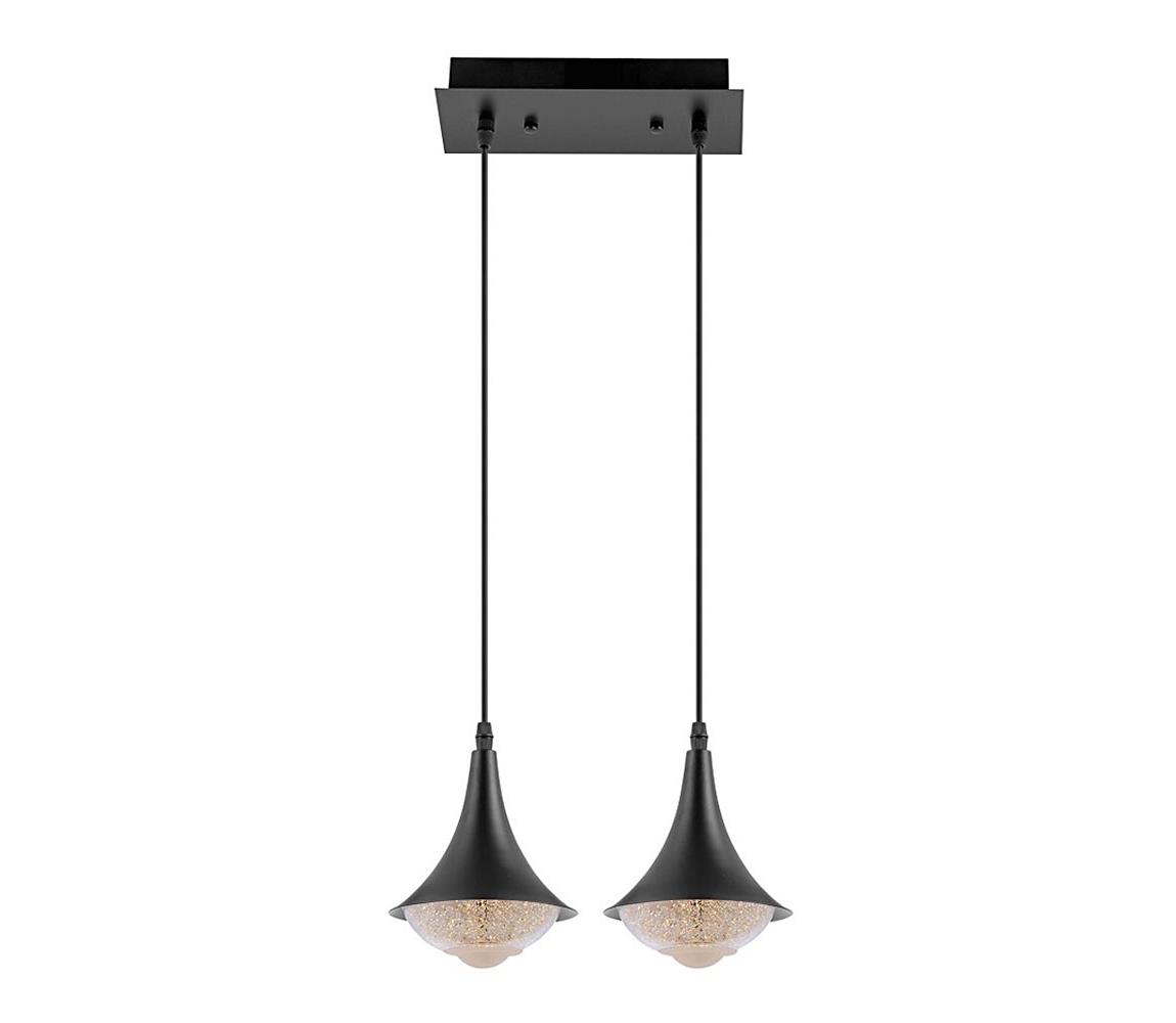 Venti LED Lustr 2xLED/9W/230V černá VE0073