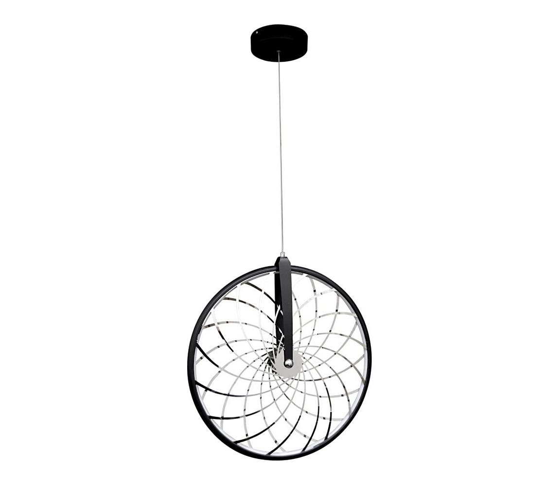 Polux LED Lustr BICYKL LED/16W/230V černá SA0786