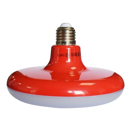 LED Lustr na lanku 1xE27/15W/230V 6000K červená