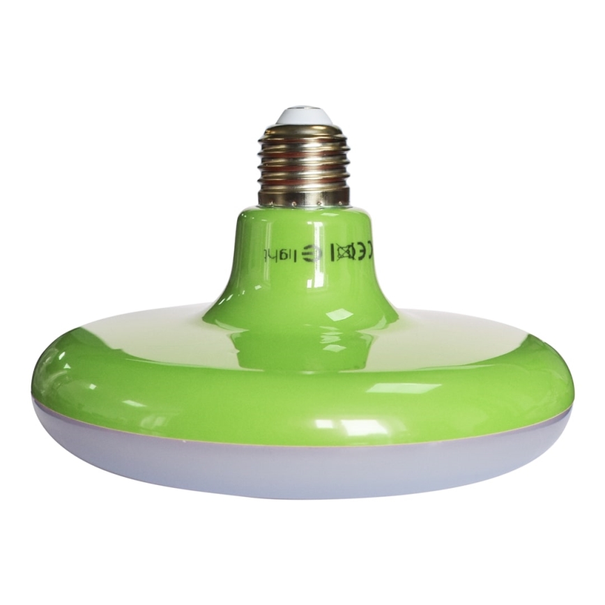 LED Lustr na lanku 1xE27/15W/230V 6000K zelená
