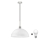 LED Lustr na lanku 1xE27/60W/230V bílá/černá