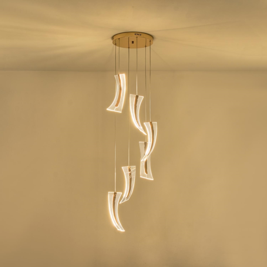 LED Lustr na lanku 6xFIRENZE LED/10W/230V 3000K