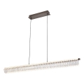 LED Lustr na lanku ALBA LED/39W/230V šedá/čirá