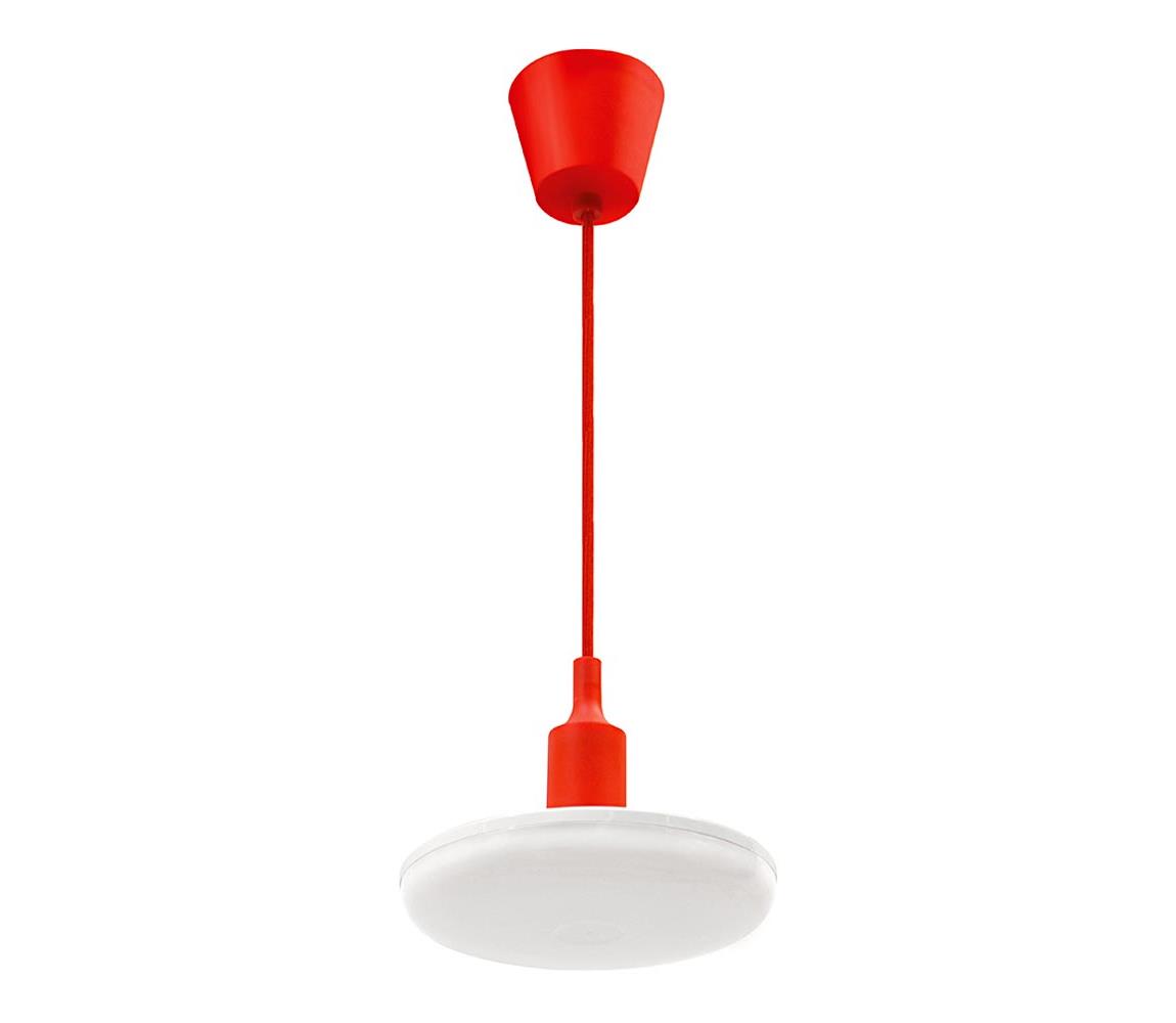 Wojnarowscy LED Lustr na lanku ALBENE 1xE27/18W/230V červená WJ0151