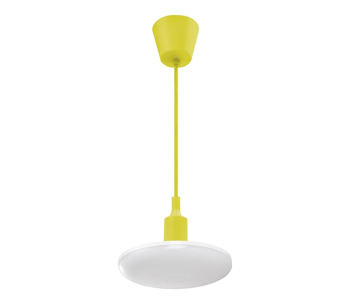 Wojnarowscy LED Lustr na lanku ALBENE 1xE27/18W/230V žlutá WJ0152