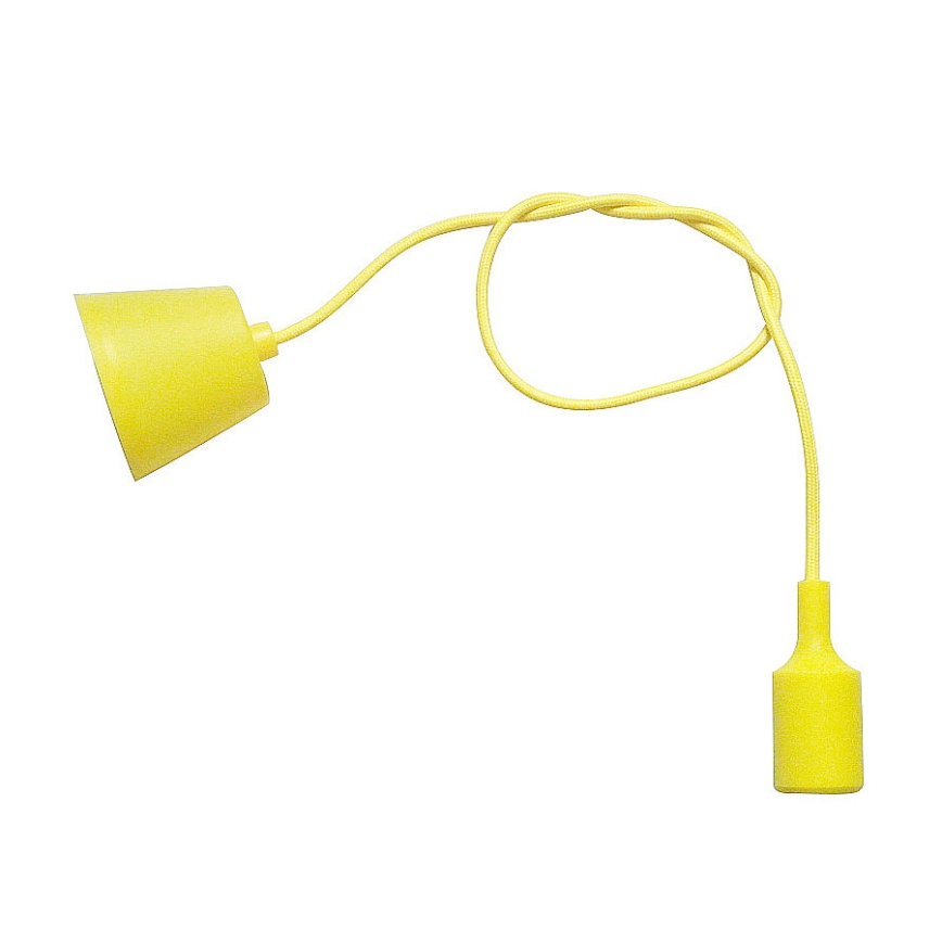 LED Lustr na lanku ALBENE 1xE27/18W/230V žlutá