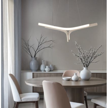 LED Lustr na lanku ALTA LED/30W/230V stříbrná