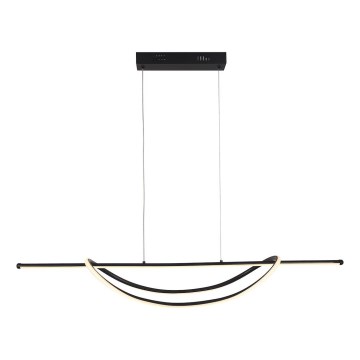 LED Lustr na lanku AMBAR LED/35W/230V černá