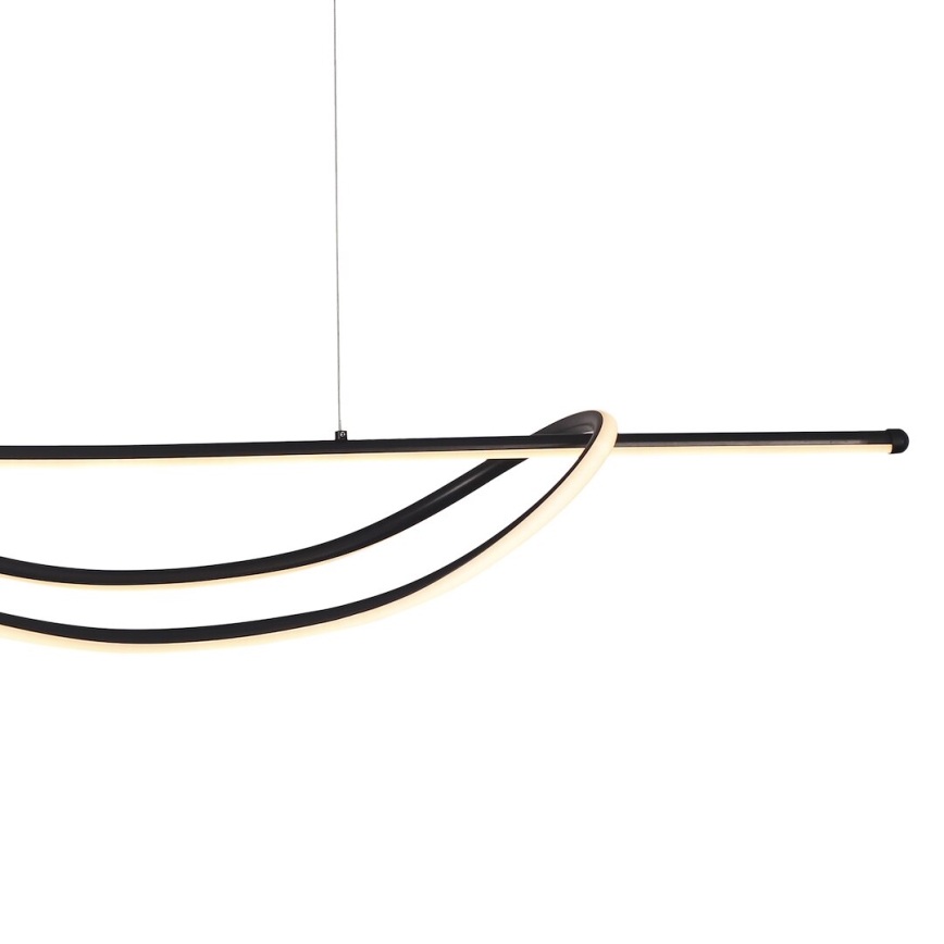 LED Lustr na lanku AMBAR LED/35W/230V černá