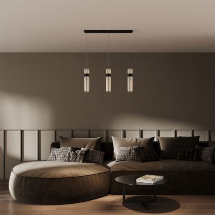 LED Lustr na lanku AMBIENTE 3xLED/6W/230V 3000/4000/6000K lesklý chrom