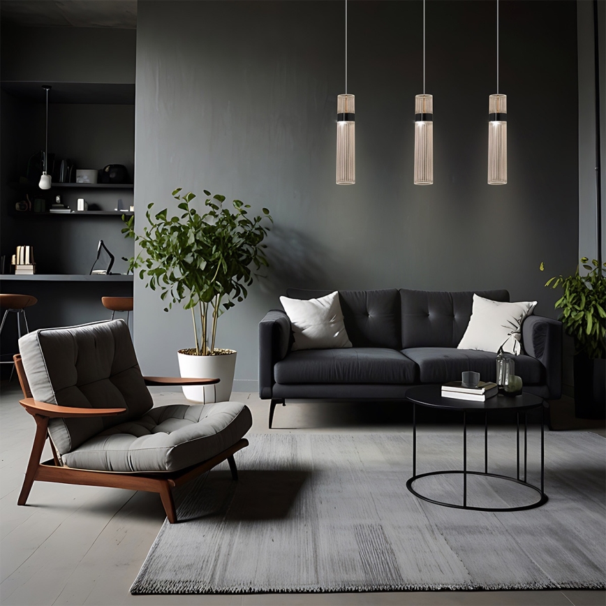 LED Lustr na lanku AMBIENTE 3xLED/6W/230V 3000/4000/6000K zlatá