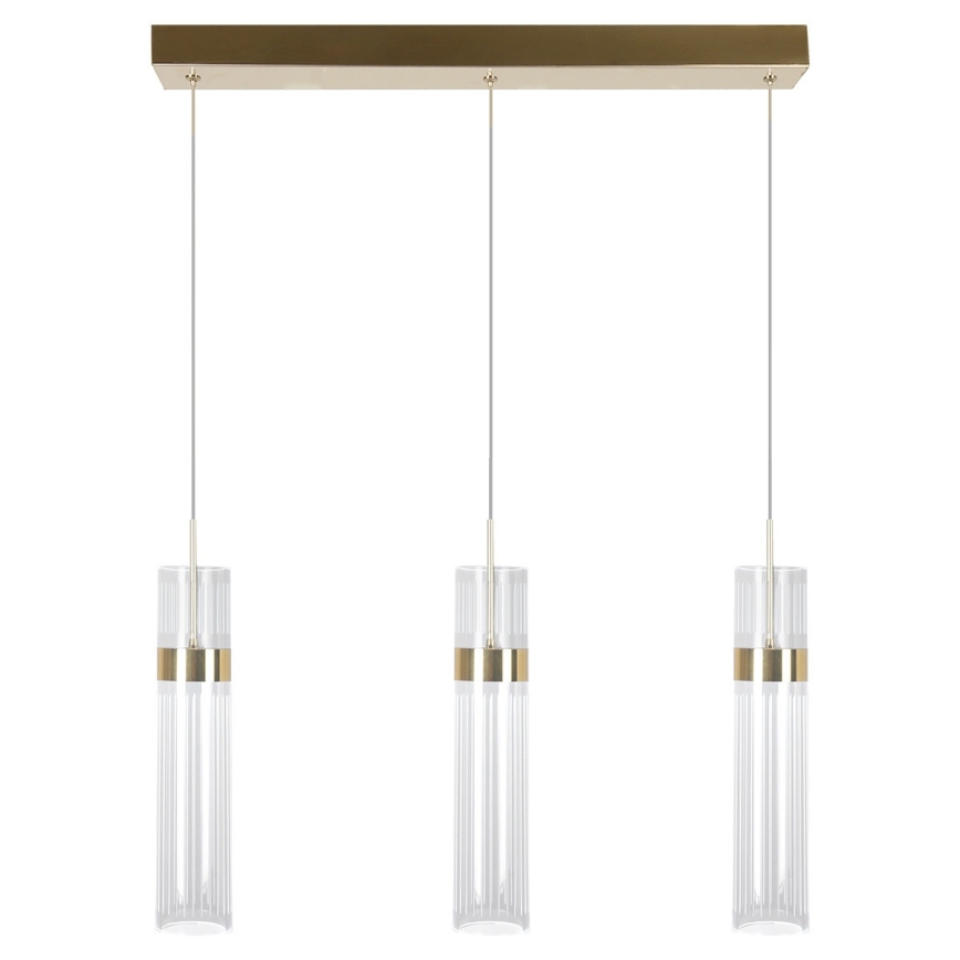 LED Lustr na lanku AMBIENTE 3xLED/6W/230V 3000/4000/6000K zlatá