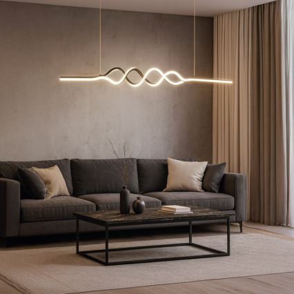 LED Lustr na lanku ANCONA LED/36W/230V černá