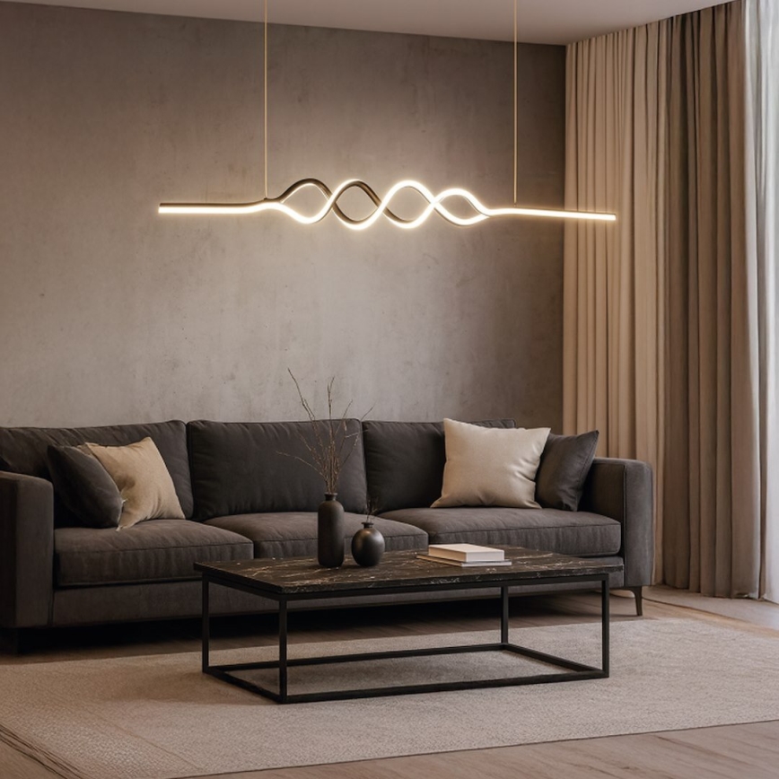 LED Lustr na lanku ANCONA LED/36W/230V černá