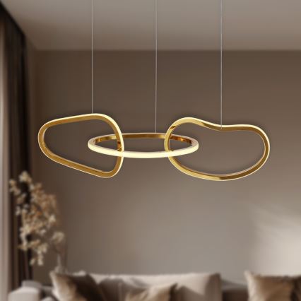 LED Lustr na lanku ANNELI LED/30W/230V 80 cm zlatá