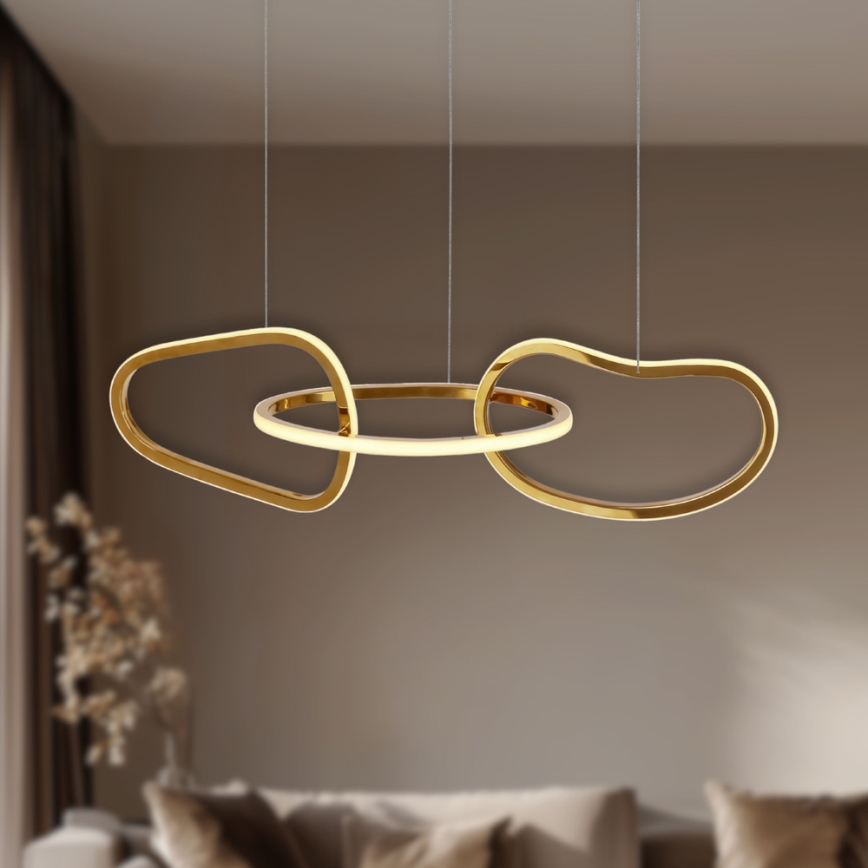 LED Lustr na lanku ANNELI LED/30W/230V 80 cm zlatá