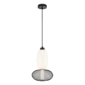 LED Lustr na lanku ARAME LED/15W/230V pr. 22 cm černá
