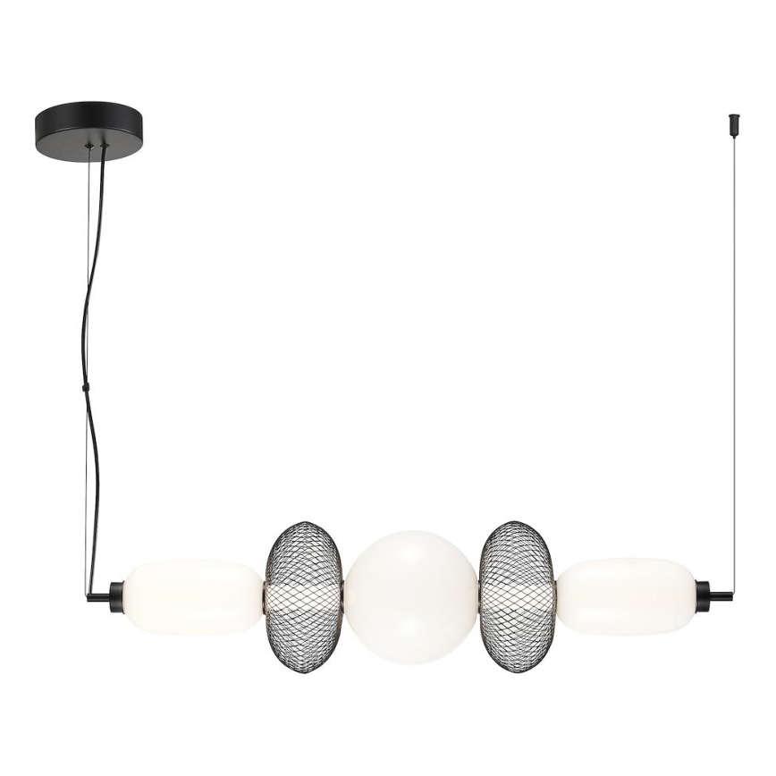 LED Lustr na lanku ARAME LED/32W/230V černá