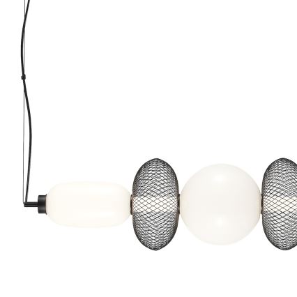 LED Lustr na lanku ARAME LED/32W/230V černá